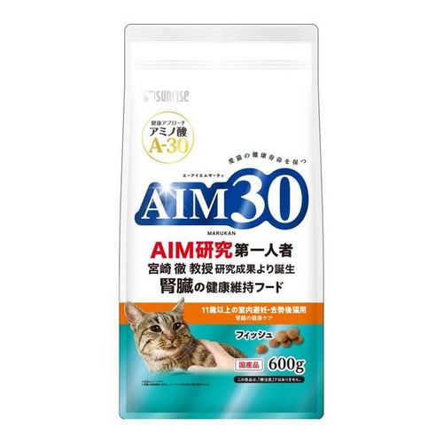 腎臓の健康維持フード。 ●アミノ酸「A-30」を配合した猫の健康維持をサポートする総合栄養食です。 ●室内で過ごす避妊・去勢後のシニア猫の健康に配慮し低脂肪に調整。 ●下部尿路の健康維持のためマグネシウム、リン、カルシウムを調整し、食物繊維の配合により体内の毛玉を無理なく排泄します。 ●食物アレルギーに配慮してアレルゲンになりにくいといわれるフィッシュを使用し、健康を維持する事で免疫をサポートするアガリクスや抗酸化成分があるセサミンを強化しています。 ●内容量:600g。 ●原産国:日本。 ●本商品は猫用ドライフードになります。 ●本製品記載の注意事項を必読の上、御使用ください。 ●予告なくパッケージ等が変更となることがございます。悪しからずご了承願います。