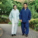 EVAレインパーカースーツ【男女兼用 上下セット 雨具 軽量 レインウェア レイングッズ】 4000557 クリア M MARUJU