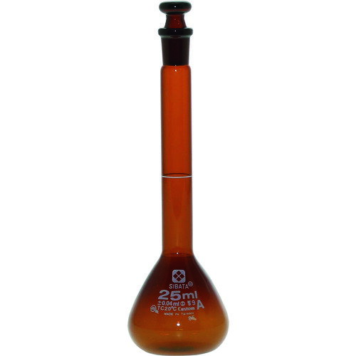 メスフラスコ 茶 カスタムA 25mL 2610025 SIBATA