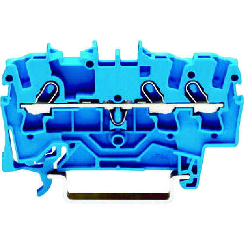 スプリング式中継端子台 2001シリーズ3線式用 青色 20011304PK WAGO