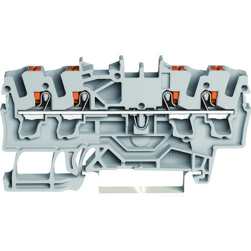 制御盤内、中継箱内の電線接続用に。 ●スプリング式端子台で省工数、省スペース、緩みなく増し締め不要、プッシュボタン付きで結線作業が容易です。 ●単線およびフェルール付より線は、電線を差し込むだけで結線可能です。 ●色:グレー。 ●幅(mm):70.0。 ●高さ(mm):33.0。 ●定格:800V24A。 ●適合:電線サイズ:0.25〜2.5mm(の2乗)。 ●電線サイズ:0.25〜2.5(MM2)。 ●端子厚:5.2mm。 ●電線剥長さ:10〜12mm。 ●4線式。 ●配達日時の指定はお受けできません。 ●使用用途を守ってご使用ください。 ●画像はイメージです。