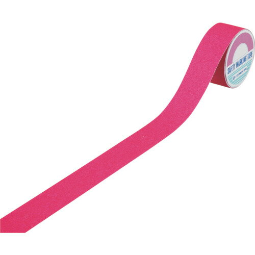 滑り止めテープ 蛍光ピンク AS55FP 塩ビ 屋内外兼用 260304 蛍光ピンク 緑十字
