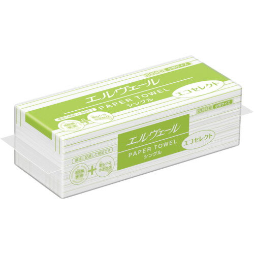 エルヴェール ペーパータオル エコセレクト 小判 703413 エリエール