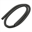 コルゲートチューブ 内径10ミリ 長さ1m 黒 DZ-CT10 OHM