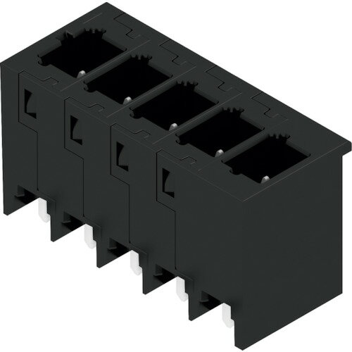 撚り線もそのまま接続できる次世代接続システムスナップインクランプ専用ソケットです。ケーブル側コネクタのロック付き、ロック無しに共通で使用可能です。耐熱性樹脂を採用フロー/リフローはんだプロセスに対応した高性能材料を採用しています。 ピッチ7.50mm4極、180度L=22.50mm。IEC:1000V/26.8A。UL:600V/18.5A。ピッチ(P):7.50mm。はんだプロセス:フロー/リフロー(THT/THR)。絶縁材質:PA9T。使用温度範囲:-50℃〜100℃。チューブ梱包。 時間指定はお受けできません。使用用途を守ってご使用ください。画像はイメージです。