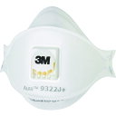 AURA 使い捨て式防じんマスク 9322J+DS2 個装タイプ 1枚 9322JAURA 3M