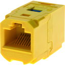 カテゴリ6 JJアダプタ(RJ45中継用ジャック) 黄 CC688YL パンドウイット