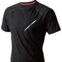 クールメッシュTシャツ 半袖 ブラック Lサイズ DCM
