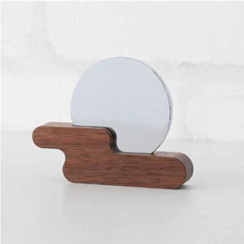 モダン神鏡 kasumikumo 2寸 ウォールナ 神棚の里