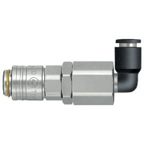 スモールカプラ(L型チューブ取付用) 適合チューブ外径8mm MS20SCL8 日東