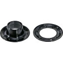 両面ハトメ ポリカーボネート黒 12mm 15組入 PTHPJB12 黒 内径:12mm TRUSCO