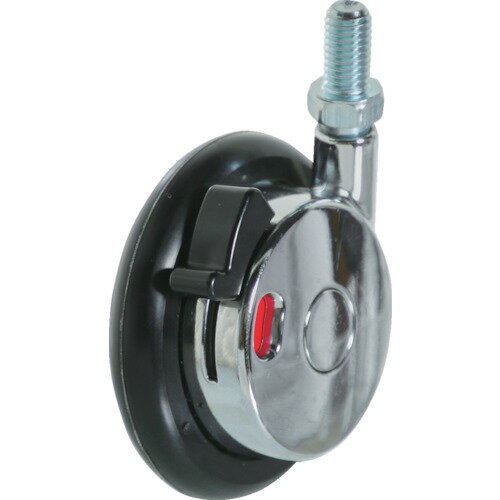 ねじ込み式ボールキャスター 63径 ボルトM8XP1.25 自在ブレーキ付 TDBS63BM8XP1.25CHR TRUSCO