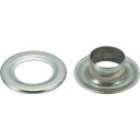 両面ハトメ 真鍮ニッケルメッキ 7mm 500組入 (円筒ケース入) THPBN7 内径:7mm TRUSCO