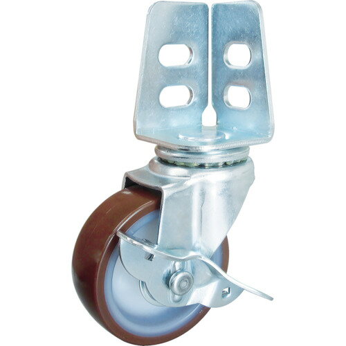 アングル式ウレタンキャスター 自在S付き Φ100 TYSA100BRUSBC TRUSCO