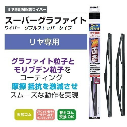 リヤワイパー ダブルストッパー WGW19RS 195mm 呼番:15RS PIAA株式会社