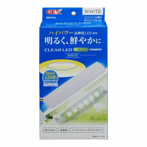 ハイパワー高輝度LED採用。 ●一粒一粒のLEDに発光素子が3つ入ったハイパワーLEDを使用。 ●魚や水草がきらめく白色光。 ●フレキシブルアームで角度・高さの調整が自由自在。 ●製品サイズ(本体部のみ):約幅170×奥行40×高さ15mm。 ●材質:ABS。 ●電源コード長:約1.8M。 ●適合水槽:水槽幅40cm以下のフレームレス水槽(ガラス厚2~8mm以下)、枠付水槽(枠幅17mm以下)。 ●本商品はペット用の商品です。 ●パッケージ内容等予告なく変更する場合がございます。予めご了承下さい。