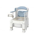 ポータブルトイレFX-30 らくゾウくん 402922 ミストブルー ソフト・脱臭 安寿