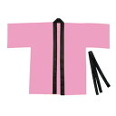 カラー不織布ハッピ 子供用 J 桃 1293 アーテック