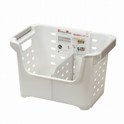 PC.積み重ねバスケット HC-0034 パール金属