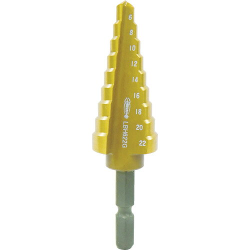 ステージドリル コーティング 9段 六角軸 5−21 LBH521G エビ