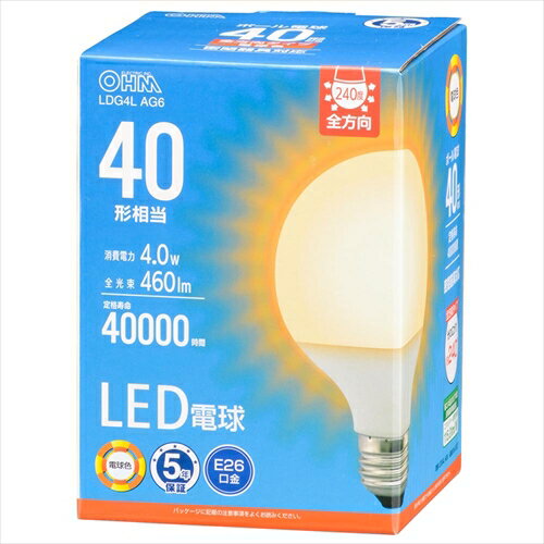 LEDŵ ܡŵ E26 40 G95 ŵ忧 LDG4L AG6 OHM