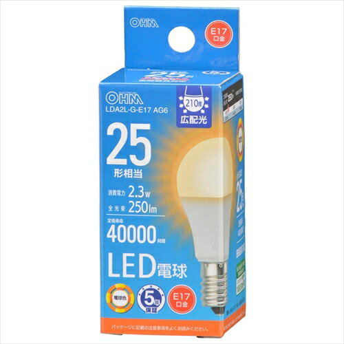LED�ŵ� E17 25������ �ŵ忧 LDA2L-G-E17 AG6 OHM