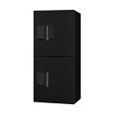 プチ宅ユニット 機械式 H800 400扉 捺印付き KS-TL01R05AN-BK ブラック×ブラック H800 400扉 捺印付き ナスタ(株) 宅配ボック...