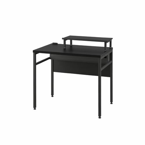 ケーブル収納デスク モニター台付 CSD-800M ブラック/ブラック 800×550×700mm アイリスオーヤマ