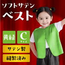 ソフトサテンベスト C 黄緑 18287 アーテック