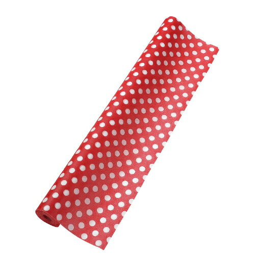 カラー不織布 10m巻 水玉 赤 15098 アーテック