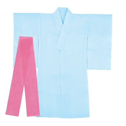 衣装ベース着物(おくみ付き) 水色 14752 アーテック
