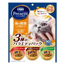 毎日食べたい幸せおやつ。 ●おいしくカラダにやさしい幸せおやつ。 ●3種バラエティパック。 ●カリカリ噛んで歯垢を除去し、歯の健康と口臭ケア。 ●内容量:90g。 ●原産国:日本。 ●本商品は猫用おやつです。 ●本製品記載の注意事項を必読の上、御使用ください。 ●予告なくパッケージ等が変更となることがございます。悪しからずご了承願います。