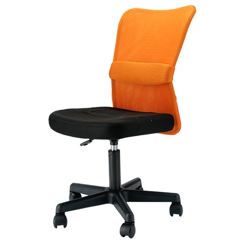 【沖縄・離島配達不可】オフィスチェア キューチェア メッシュ QUE-1-AW-OR オレンジ 肘なし Netforce