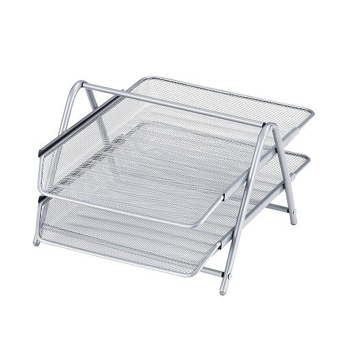 ファイルトレー2段シルバー N-7582 パール金属 パール金属 インテリア 収納