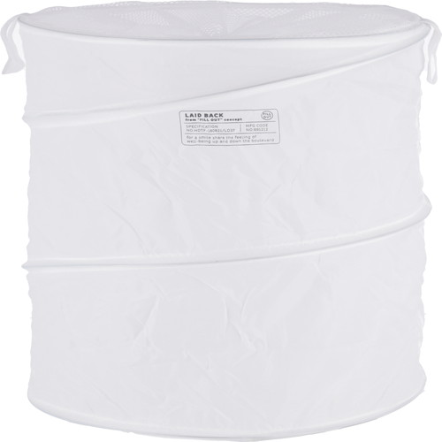 【6個セット】LB ポップアップランドリー ラウンド ホワイト 29263 ホワイト 不二貿易 ランドリー 洗濯かご 折りたたみ 収納 省スペース