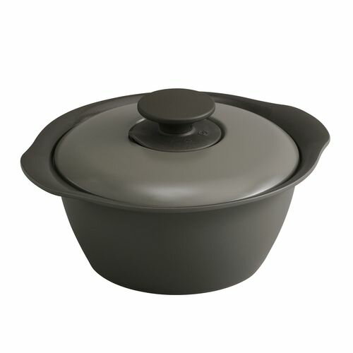 無加水鍋 20cm MKS-20 チャコールグレー 20cm アイリスオーヤマ ヘルシー 無水 鍋 なべ 調理 料理 煮込み ガス IH