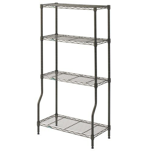 ガーデンラック4段60W GR6012BD-4 ダークグリーン 幅59.5×奥行29.5×高さ121.5cm ルミナス スチールラッ..