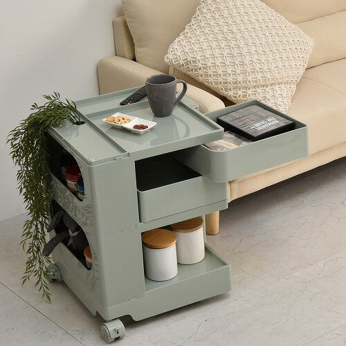 REP ドロワーワゴン RELS0218PLLBL ライトブルー 2ドロワー B.Bファニシング リビング収納 キッチン収..