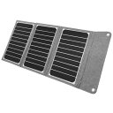 ポータブルソーラー充電器 16W AJ-NSOLAR16W GY air-J ソーラーパネル充電エアージェイ災害対策商品太陽光スマホ