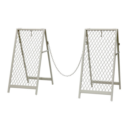 スタンド式チェーンゲート TWILL TW003WHT アイボリーホワイト 本体2個+チェーン1本 住まいスタイル チェーンスタンド カーポール コーナーポール 柵 門 扉 フェンス 侵入防止 立入禁止 車庫 駐車 置くだけ