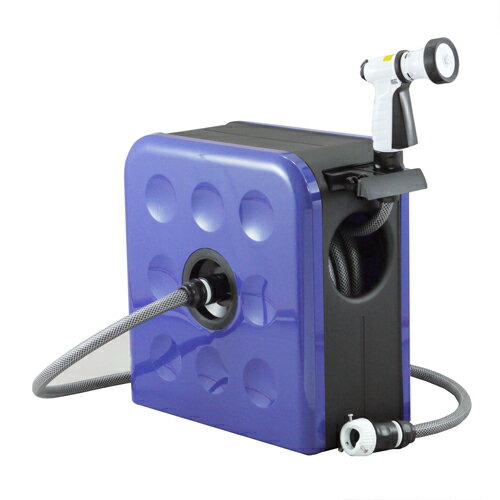 SーBOXリール 箱入 SBX-S202R ブルー 三洋化成 ホースリール 散水 散水用具 洗車 オシャレ ガーデニン..