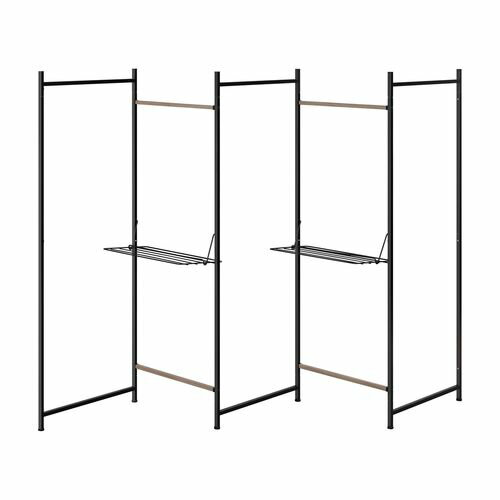 折りたたみ物干し5連タイプ OTM-250R ブラック 2500×240×1450mm アイリスオーヤマ 洗濯 乾燥 竿 部屋干し 屋内 折り畳み ハンガーラッ...