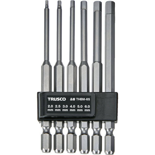 六角ビットセット 100L THBM6S TRUSCO ドライバービット 片頭ビット