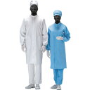 男女共用コート クリーンウェア ブルー LL C3560BLL ミドリ安全 クリーンルーム関連用品 ウェア・白衣
