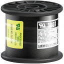 UL耐熱ビニル絶縁電線 UL1007 AWG22 100M 黒 UL1007AWG22100MBK KYОWA KYОWA 電設機器 電線