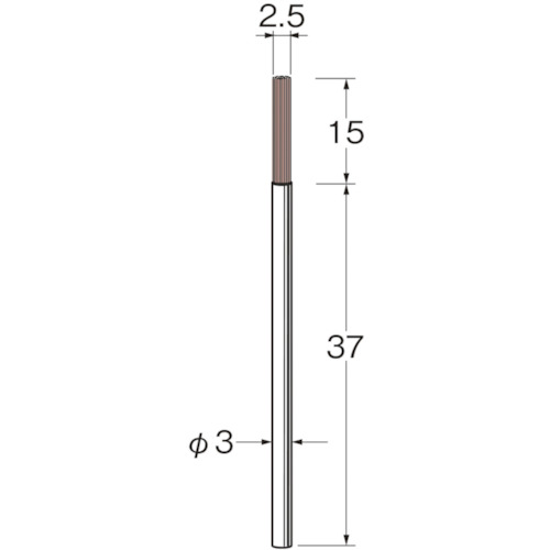 マイクロセラミックファイバーブラシ(エンド型) B9013 リューター リューター 電動工具 軸付ブラシ