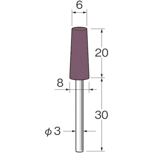 軸付グリーンカーボランダムゴム砥石 粒度(#):46 R3321 リューター リューター 電動工具 軸付砥石