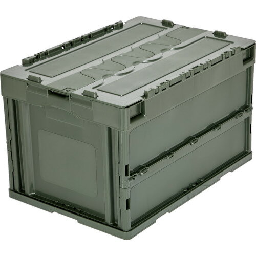 オリコン 蓋つき折りたたみコンテナ 50L OD CT50OD OD TRUSCO コンテナ・パレット 折りたたみコンテナ