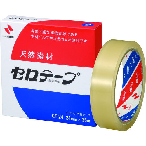 セロテープ 24mm×35m バイオマスマーク認定 CT24 ニチバン ニチバン オフィス用品 事務用テープ