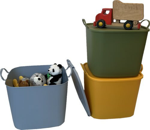 やわらかバスケット フタ付き グリーン グリーン サンコープラスチック フタ付き やわらかい ポリエチレン かわいい インテリア ランドリー ガーデニング 収納 バスケット